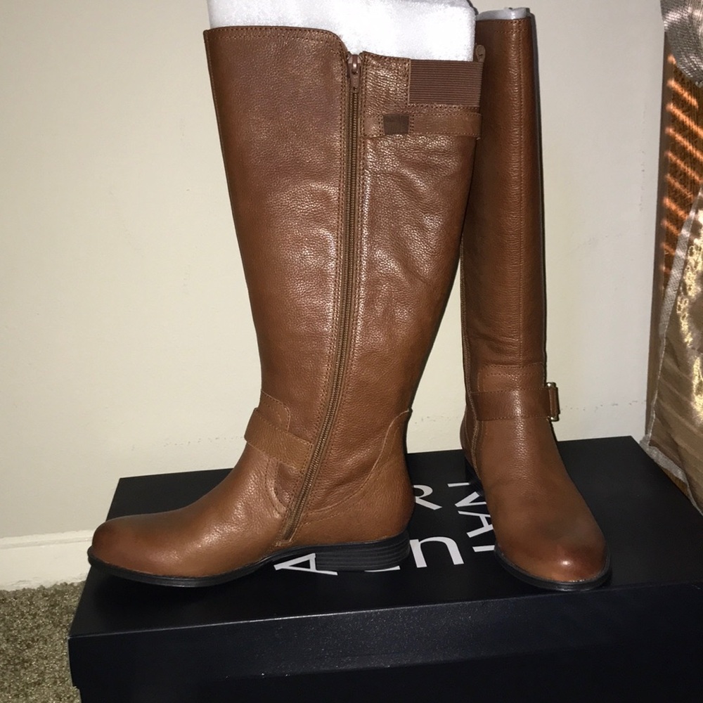 Naturalizer Jan Wide Calf, Banan Brd Tumb Boot